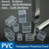 1Pcs Transparent Silicone Chair Leg Cover Square/Round Non-slip Furniture Feet Caps Furniture Leveling Feet Hole Plug Dust Cover