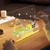 Magic Glow Kids Drawing Board: Reusable LCD Tablet with Night Light LED Note Board Erasable Light-Up Doodle Pad