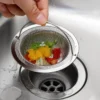Drain Hole Filter With Handle Metal Sink Floor Drain Kitchen Stainless Steel Kitchen Filter Bathtub Hair Catcher Stopper Shower
